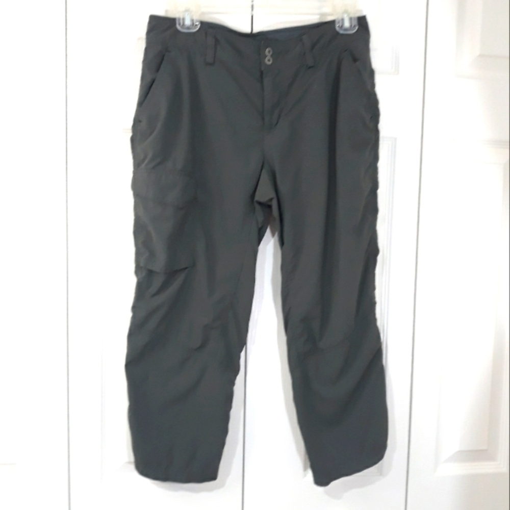 Columbia Omni shade Sun Protection Hiking Outdoors Pants Dark Gray 6W x 21L